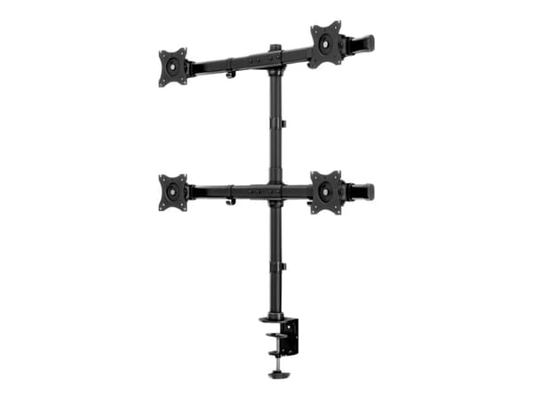 Multibrackets 3316, Puristin/Läpipultattu, 32 kg, 38,1 cm (15"), 68,6 cm (27"), 100 x 100 mm, Musta