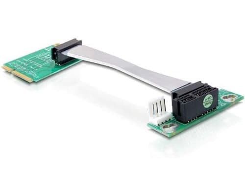 Delock Riser card Mini PCI Express > PCI Express x1 left insertion - Kort för stigare
