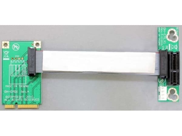 Delock Riser card Mini PCI Express > PCI Express x1 left insertion - Kort för stigare