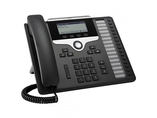 Cisco IP Phone 7861 - VoIP-telefon - SIP, SRTP - 16 rader - träkol - återanvänd