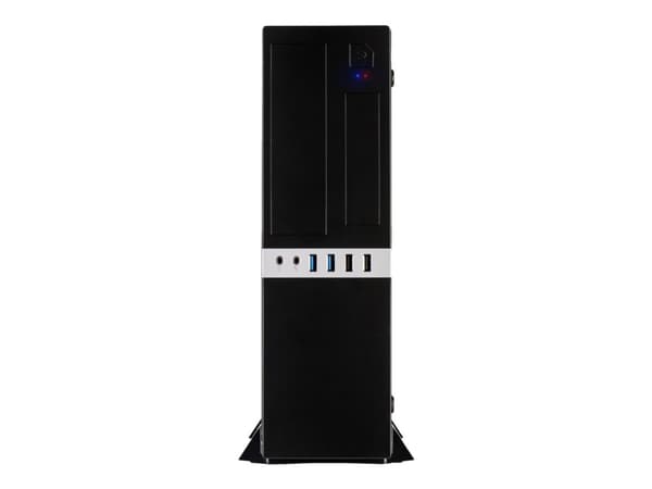 Inter-Tech IT-503 - SFF - mini ATX - ingen strømforsyning (TFX12V) - matt svart - USB/lyd