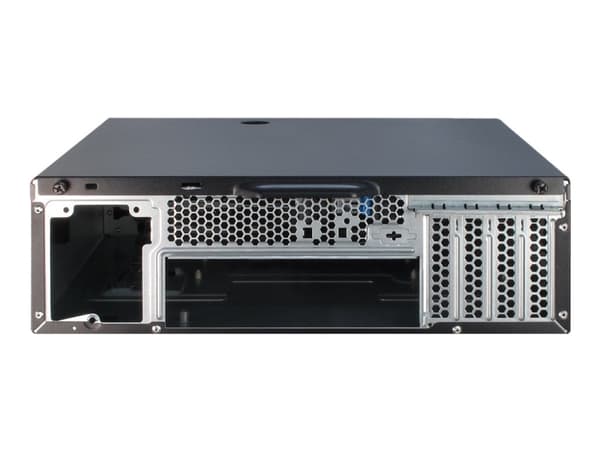 Inter-Tech IT-503 - SFF - mini ATX - ingen strømforsyning (TFX12V) - matt svart - USB/lyd