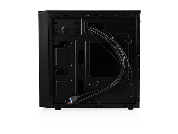 Modecom MINI TREND AIR, Mini Tower, PC, Svart, ITX, micro ATX, 1x 80 mm, 80,120 mm