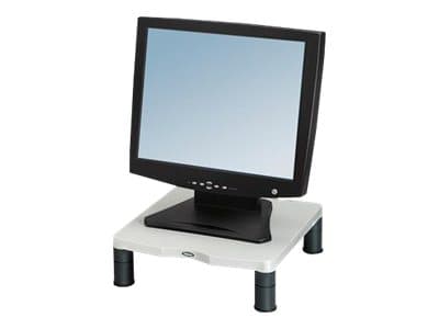 Fellowes Standard Monitor Riser, Vapaasti seisova, 27215,5 kg, Korkeudensäätö, Harmaa, Valkoinen