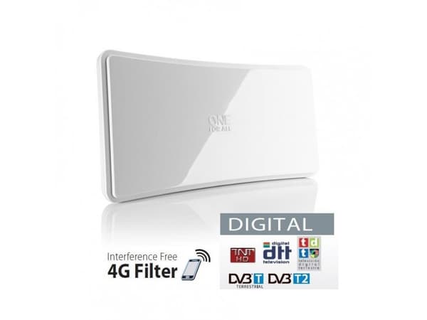 One For All SV 9421-5G Passiv DVB-T/T2 platt antennbox Inomhus Vit