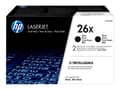 Pikkukuva 3 / 5: HP 26X alkuperäinen riittoisa musta LaserJet -värikasetti, kaksoispakkaus