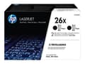 Pikkukuva 2 / 5: HP 26X alkuperäinen riittoisa musta LaserJet -värikasetti, kaksoispakkaus