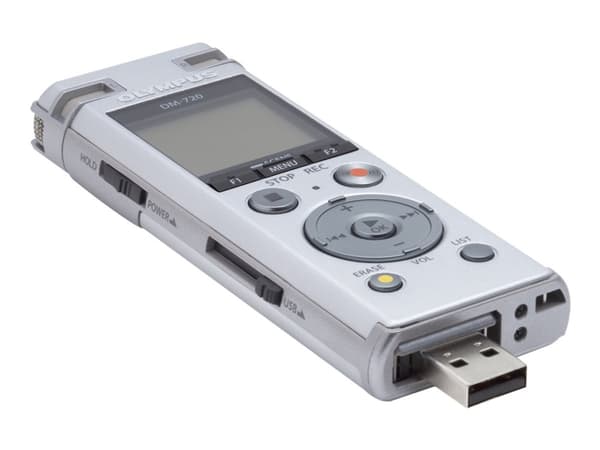Olympus DM-720 - Stemmeoptager - 4 GB - pehmeä