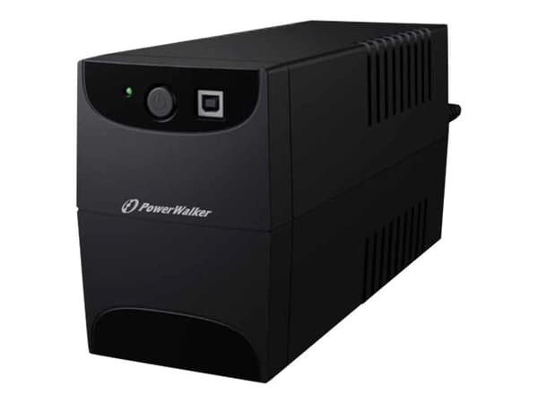 PowerWalker VI 850 IEC - UPS - AC 220/230/240 V - 480 Watt - 850 VA 9 At - USB - lähtöliitännät: 4 - musta