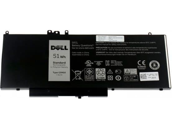 Dell - Batteri för bärbar dator - litiumpolymer - 4-cells - 51 Wh - för Latitude E5450, E5550
