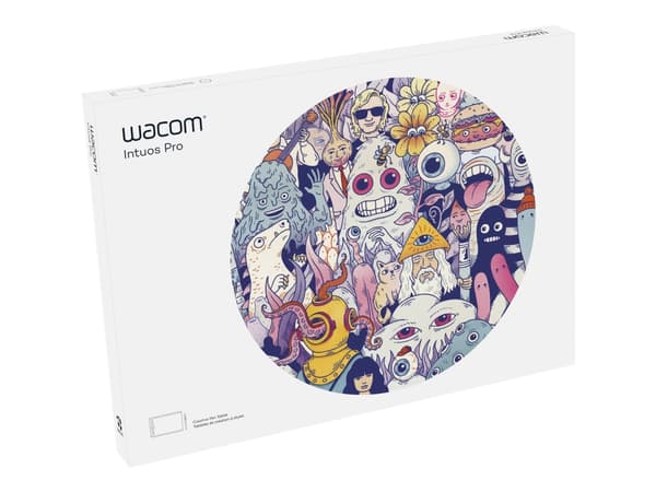 Wacom Intuos Pro Large - Digitizer - højre- og venstrehåndet - 43 cm x 28.7 cm x 0.8 cm - multi-touch - elektromagnetisk - 8 knapper - trådløs, kabli