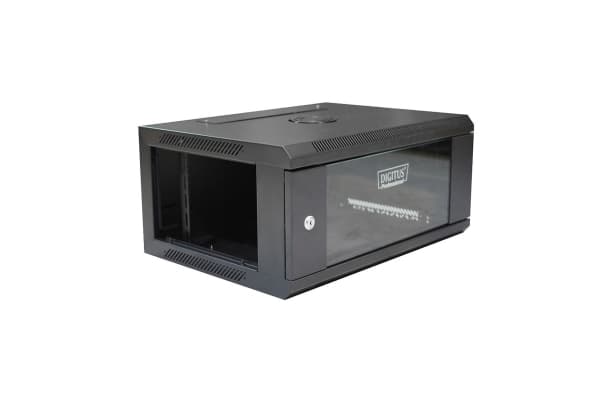 DIGITUS Professional DN-W19 04U/450/B - Skap - veggmonterbar - svart, RAL 9004 - 4U - 19"