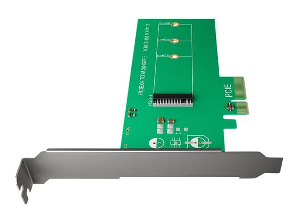 ICY BOX IB-PCI208 - Liitäntäsovitin - M.2 - PCIe 3.0 x4 - vihreä