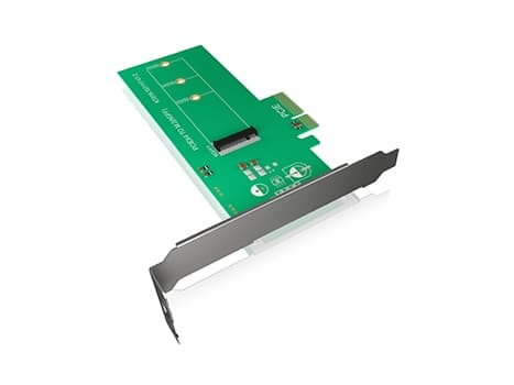 ICY BOX IB-PCI208 - Liitäntäsovitin - M.2 - PCIe 3.0 x4 - vihreä