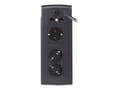 Miniatyrbilde 3 av 5: PowerWalker VFD 1000 - UPS - AC 220/230/240 V - 600 Watt - 1000 VA - 7,2 At - utgangskontakter: 3 - svarte
