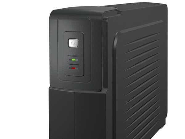 PowerWalker VFD 1000 - UPS - AC 220/230/240 V - 600 Watt - 1000 VA - 7,2 At - utgangskontakter: 3 - svarte