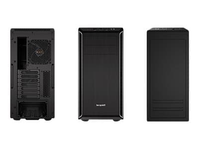 be quiet! Pure Base 600 - Miditower - ATX - ingen strømforsyning - USB/Lyd - Sort/Sølv - (Inkl. 2 x Pure Wings 2 blæsere)