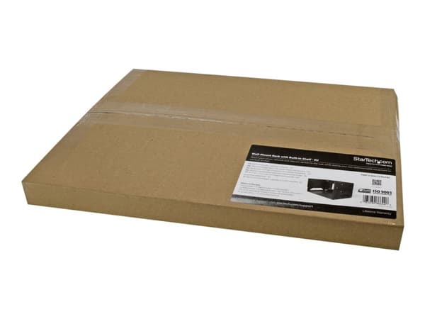 StarTech.com WALLSHELF4U, Seinään asennettava laitekehikko, 4U, 34 kg, 6,2 kg, Musta