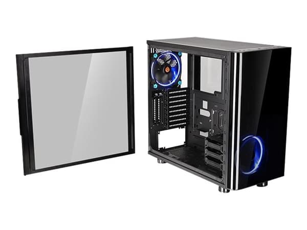 Thermaltake View 31 TG - Tower - ATX - sidepanel med vindue (hærdet glas) - ingen strømforsyning (PS/2) - sort - USB/Lyd