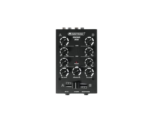 Omnitronic GNOME-202, 2 kanaler, 6 W, Svart