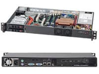 Supermicro SC510 T-203B - Kan monteras i rack 1U - micro ATX - SATA/SAS - hot-swap 200 Watt - svart