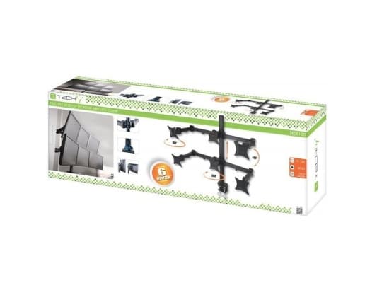 Techly ICA-LCD 482-S, 60 kg, 33 cm (13"), 50,8 cm (20"), 100 x 100 mm, Høydejustering, Sort