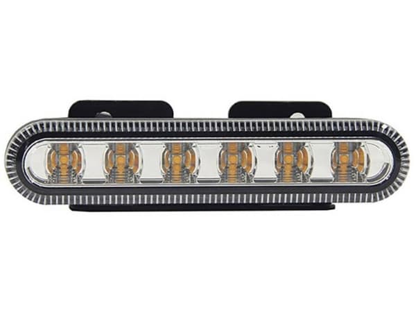 SecoRüt Frontlys Flash O TPF05Y 90505 12 V, 24 V via ledningsnet Opbygning, Indbygning, Skruemontering Orange