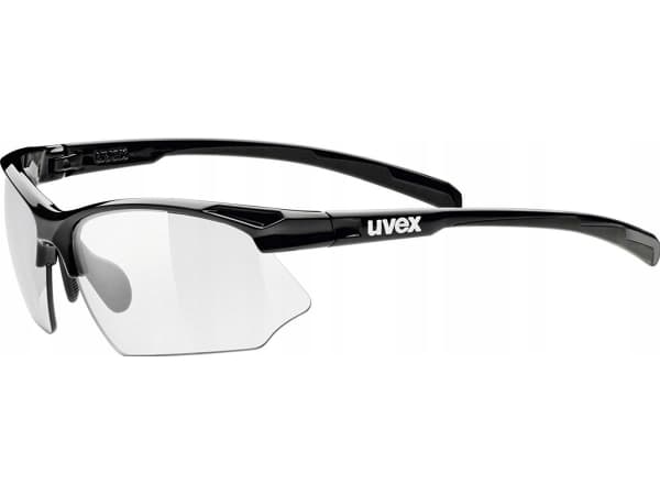 Uvex 5308722201, Vuxen, Unisex, Oval, Halvt båglösa, Svart, Transparent