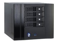 Inter-Tech SC-4004, Small Form Factor (SFF), PC, Musta, Mini-ITX, Terästä, Toiminta/Seikkailu, HDD, Teho musta