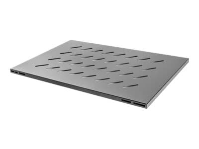 Lanberg - Rack-hylle - svart, RAL 9004 - 1U - 19"