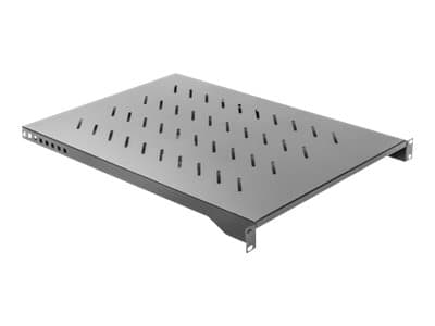 Lanberg - Hylla för rack - RAL 9004, svart - 1U - 19"