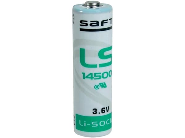 Saft LS 14500, Kertakäyttöinen akku, AA, 3,6 V, 1 kpl, 2600 mAh, Vihreä, Valkoinen