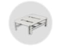 Pikkukuva 1 / 5: Fibox DRS ARCA 504021 Asennuskehys 3-rivinen Teräs Harmaa (L x S) 500 mm x 400 mm 1 kpl 1 kpl