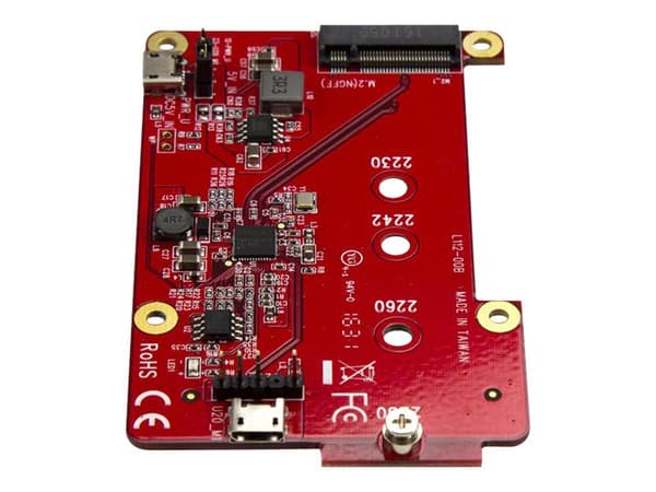 StarTech.com Raspberry Pi Board - USB 2.0 480Mbps - USB to M.2 SATA Converter - USB to SATA Raspberry Pi SSD (PIB2M21) - Diskkontroller - M.2 Card -