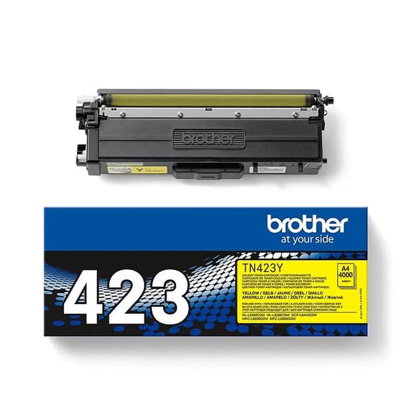 Brother TN423Y - Jumbo Yield - gul - original - tonerpatron