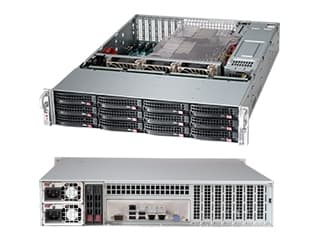 Supermicro SC826 BAC4-R920LPB - Rackmonterbar 2U - forbedret og utvidet ATX - SATA/SAS - hot-swap 920 watt - svart
