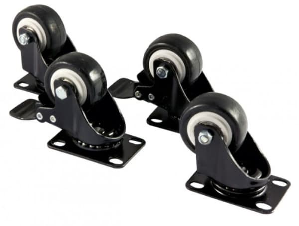 ALLNET ALL-S0002128, Styrehjul, Sort, 70 mm, 1,27 kg, 4 stykker