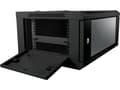 Miniatyrbild 3 av 4: ALLNET ALL-SMC6418SCHWARZ, Väggmonterad rack, 18U, 50 kg, Knapplås, 27 kg, Svart