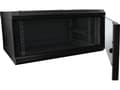 Miniatyrbild 2 av 4: ALLNET ALL-SMC6418SCHWARZ, Väggmonterad rack, 18U, 50 kg, Knapplås, 27 kg, Svart