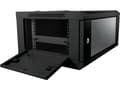 Miniatyrbild 3 av 4: ALLNET ALL-SMC6615SCHWARZ, Väggmonterad rack, 15U, 50 kg, Knapplås, 26 kg, Svart
