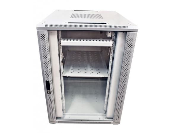 ALLNET 19Cabinet 32U B800T 800mm glasdörr ljusgrå SNBSeries