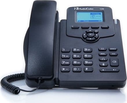 AudioCodes 405HD IP Telefon - VoIP-telefon - 3-veis opkaldskapasitet - SIP, SDP - 2 linier - sort