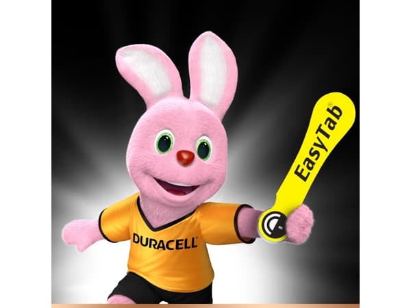 DURACELL høreapparatknappcelle EasyTab 10, sink-luftbatteri 1,4 volt, diameter: 5,8 mm, høyde: 3,6 mm - 1 stk (DUR077559)