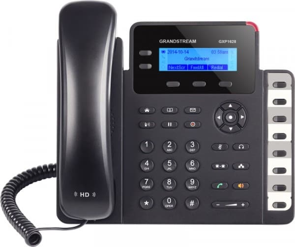 Grandstream GXP1628 - VoIP-telefon - treveis anropskapasitet - SIP - 2 linjer