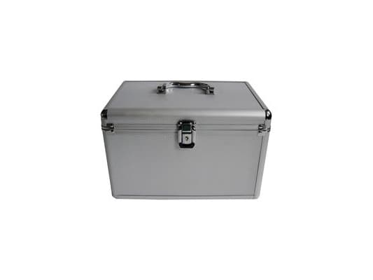MediaRange BOX79, Koffert, 120 disker, Sølv, Fleece, Plast, Tre, 120 mm, Aluminium