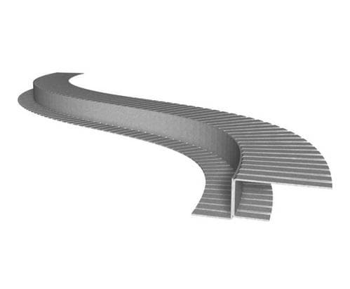 Synergy 21 LED profile 200cm zinc sheet TYPC Flex Grå