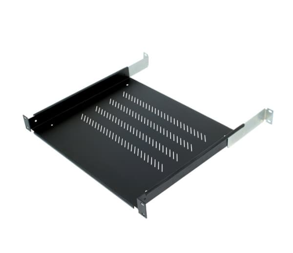 Triton 19" shelf 1U 150mm plastic black, Svart, 15 kg, 1U