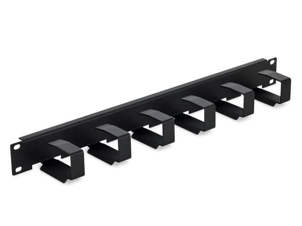 Triton - Kabelstyringspanel med ringer - rackmonterbar - RAL 7035 - 1U - 19"