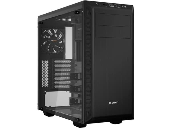 be quiet! Pure Base 600 Window - Tower - ATX - genomskinlig sidopanel - ingen strömförsörjning (ATX / PS/2) - svart - USB/ljud Svart