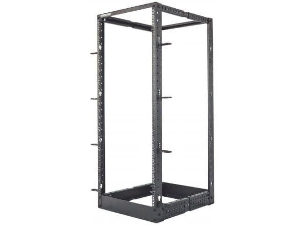 Intellinet 714242, Fristående rack, 26U, 360 kg, Justerbara fötter, Förbättrad kabelhantering, Styrhjul